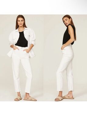 AGOLDE Riley Crop White Jeans 26